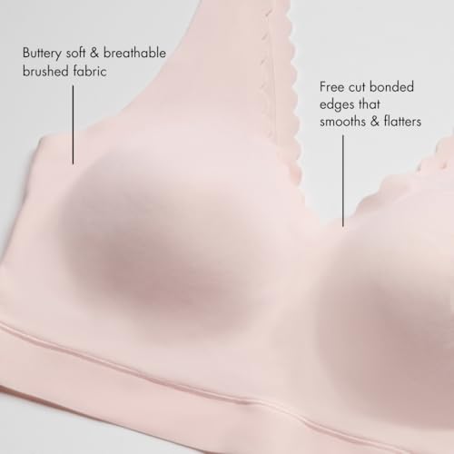 Floatley Cozy Scalloped Bra Comfort Wirefree Full Coverage Seamless Bra with Embedded Pad for Women4