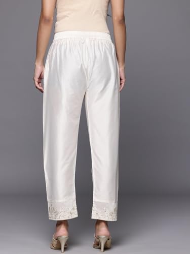Image of Varanga Women's Cotton Pants - Comfortable, Breathable, Stylish Everyday Wear for Casual or Semi-Formal Outfits