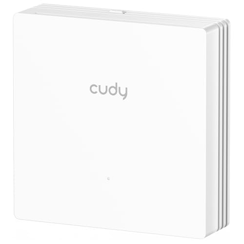 Cudy AC1200 Dual Band Gigabit Wall-Plate Wireless Access Point, 86 mm Design, Gigabit RJ45, Mesh...