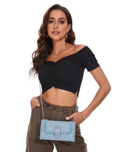 Crossbody Bag for Women Shoulder Handbags with Adjustable Chain Strap Small Lady Purse Cellphone Wallet4