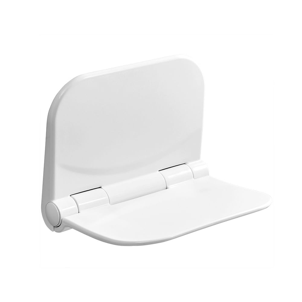 NEWFUN Bathroom Stool, Folding Shower Seat, Load Capacity 200 kg, Foldable to Save Space, Non-Slip Seat, Easy to Clean, White.