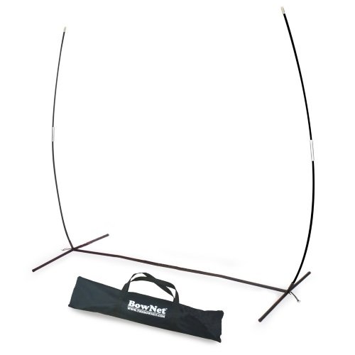 BownetBow Frame, Multi-Sport Replacement Frame for Practice Nets with Carry Bag (7'x 7')