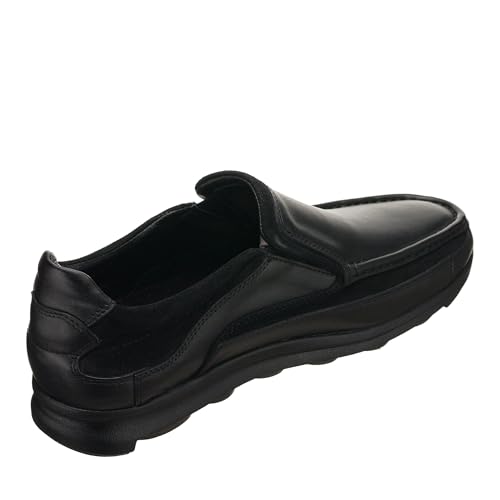 DALGALA Men's Black Big Size Leather Handmade Penny Loafers Casual Shoes Driving Loafers Slip On Shoes4