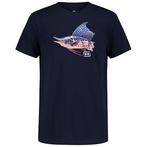 Image of Under Armour Boys' Short Sleeve Graphic T-Shirt, Soft & Comfortable, Outdoor Collection