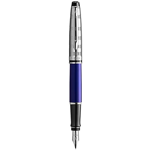 Waterman Expert Deluxe penna stilografica, blu con...
