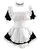 Anime Yosuga no Sora Cosplay Kasugano Sora Outfits, sexy Kaffee-Dienstmädchen-Kleid für Anime-Fans, Cosplay, Weiß, 3XL