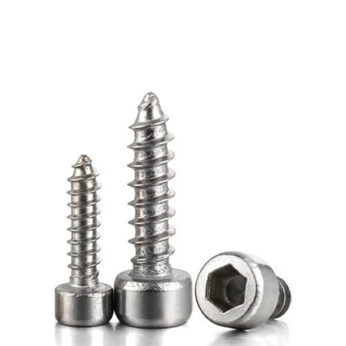 10pcs M5 Cylinder head inner hexagon Self-tapping screw Allen Cup heads Audio bolt 304 stainless steel 12mm-40mm Length - (Dimensions: M5x30mm)