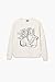 Desigual Women's Woman Knit Sweat Long Sleeve White