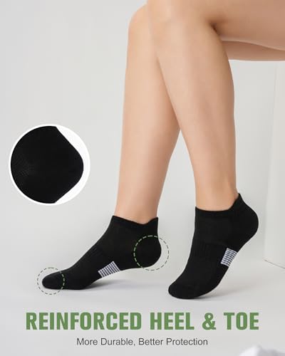 Image of Niorasen Ankle Socks for Women, 6 Pairs Breathable Bamboo Viscose Low Cut Thin Socks,Moisture Wicking Casual Sports Running