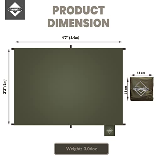 Bâche camping nylon argenté pour bivouac et abri de randonnée léger