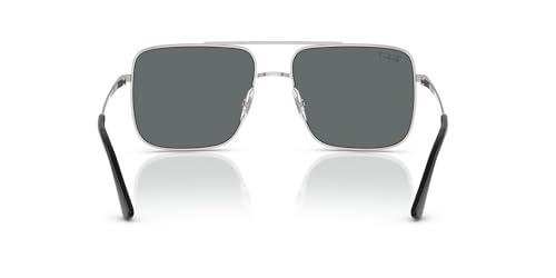 Image of RAY-BAN Unisex Polarized Grey Lens Square Sunglasses - 0RB3758003 /8156