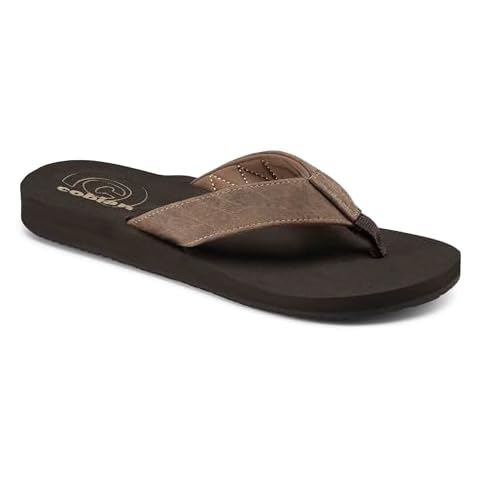 Cobian Men's Sandal Floater 2 Flip Flop, Mocha, 12 Cover