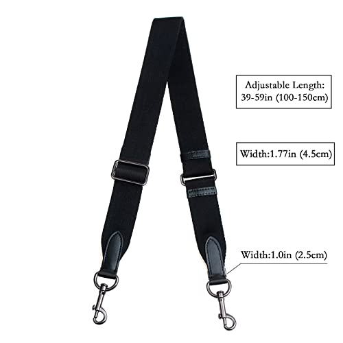 Image of jiesinlov Bag Strap Replacement Crossbody Strap for TOTE Bags Adjustable (BLACK-1)