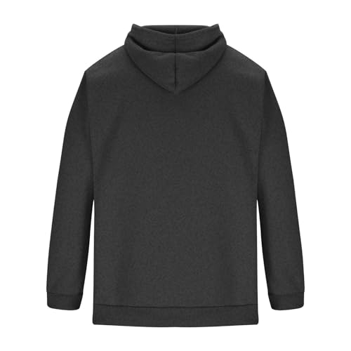 Ymosrh Men's Casual Hoodies, Solid Color Long Sleeve Pullover Hooded Sweatshirts with Pocket Streetwear, M-4XL3