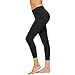 HMIYA Damen Leggings, Lang Frauen Sporthose Yogahose Blickdicht Fitnesshose(Schwarz,L)