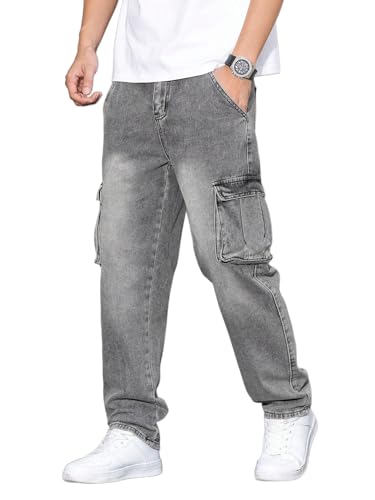 Jeans for Men || Men's Jeans Denim (Blue-Cargo-Jeans-U23-24)