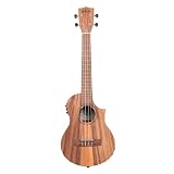 KALA KA-TK-T-CE - Teak Tri-Top Tenor Ukulele, with Cutaway & EQ