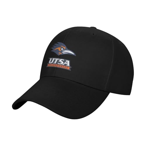 Oicvrct UTSA Roadrunners Adult Adjustable Cotton Baseball Cap Hat for Man Woman Black