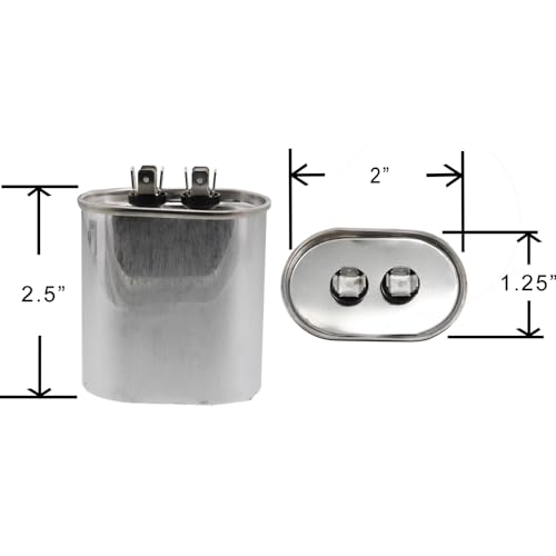 ClimaTek Oval Capacitor - fits Coleman # 024-35813-000 S1-02435813000 | 10 uf MFD 370/440 Volt VAC