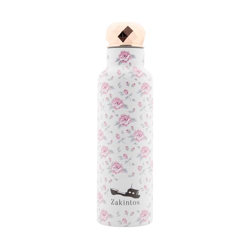 Termo Cafe Para Llevar-Botella de Agua Termica Acero Inoxidable para Infusiones y Té 600 ml-Isotérmica de Líquido Caliente y Frío-Reutilizable y sin BPA-Hermética Doble Pared a Prueba de Fugas