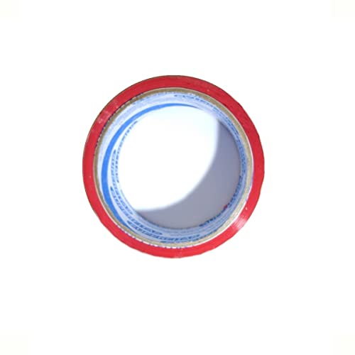 5 unidades Fita Adesiva Larga para Empacotamento e Decoração - 45 mm x 40 m - Vermelho