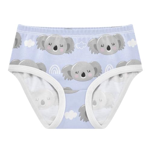 Wusikd Koala Bear Girls' Underwear Cotton Animal Girls Briefs Soft Toddler Underwear 4T Multi