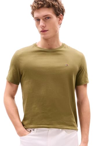 Image of Tommy Hilfiger Men's Stretch Jersey Crew Neck T-Shirt Gray