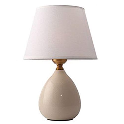 Lampe de table céramique crème pour éliminer la lumière agressive - 2