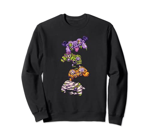 Halloween Skeleton Zombie Gaming Controladores Niños Sudadera