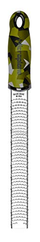 Image of Microplane Zester Grater in Camouflage for Citrus Fruits, Hard Cheese, Ginger, Chocolate and Nutmeg with Fine Stainless Steel Blade - Made in USA