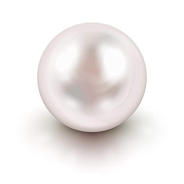 Pierre précieuse perle blanche de 11,25 Ratti certifiée Moti