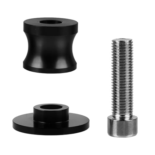 Motorrad M10 X 1,25 Rahmenstützen Schrauben Schieber Schwingenspulen Schieberschutz für Vulcan S 2015+ Vulcan S Tourer Performance SE Cafe Light Tourer Sport Vulcan S 650 2015–2023 (schwarz)