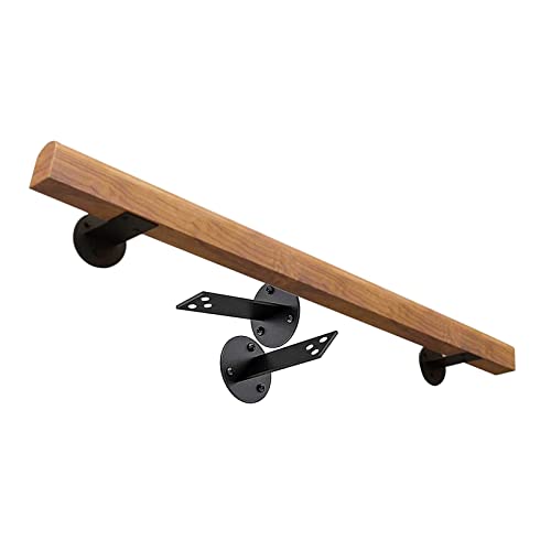 Main Courante En Bois -Rampe D'escalier,Montage Horizontal Et Incliné,économiser De L'espace,Rambarde Support Mural Pour Personnes Âgées Handicapées Main Courante Escalier ( Size : 80cm(31in) )