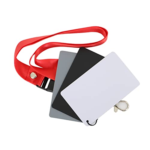 Carta Grigia 18% Per Bilanciamento Bianco - Set Per DSLR E Video, Con Cordino, 8,5x5,4 Cm - Foto 4