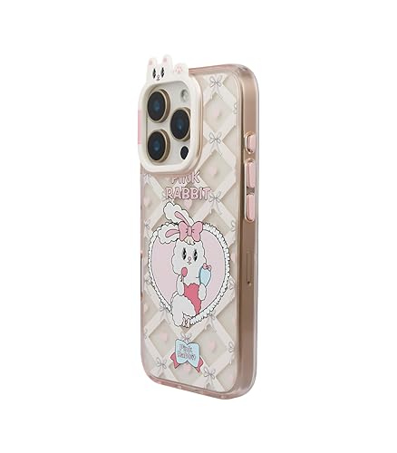 Image of Pink Rabbit Case Cover for iPhone 16 Pro | Cute Animal Design | Soft TPU Back Cover | Slim Fit & Shockproof | Anti-Scratch Finish | Lightweight Protective Case
