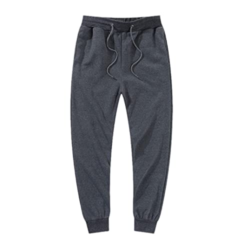 Pantalon de jogging décontracté homme et femme couleur unie noir blanc gris