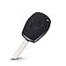 PHONILLICO Coque Clé pour Renault Clio 3 Kangoo Master Modus Trafic Twingo Wind - Plip clé télécommande 2 Boutons Lame Plate