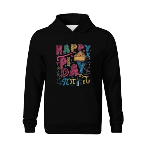 Kids Funny 3.14 PI Day Pie Day Pi Symbol For Math Lovers Boys Girls Lightweight Kangaroo Pocket Hoodies2