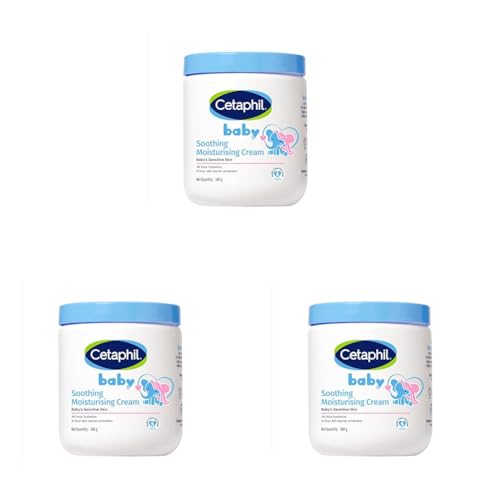 Image of Cetaphil Baby Soothing Moisturising Cream 566 g for Newborns & Babies | 48H Hydration & 8H Skin Barrier Protection | With Glycerin, Sunflower Seed Oil & Sweet Almond Oil | Gentle Face & Body Moisturiser