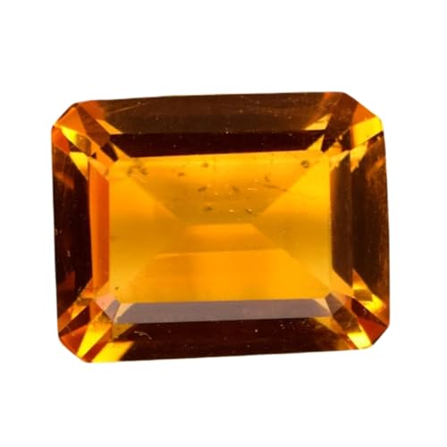 Citrine naturelle à facettes de prestige, gemme rectangulaire GH_NAT_08040
