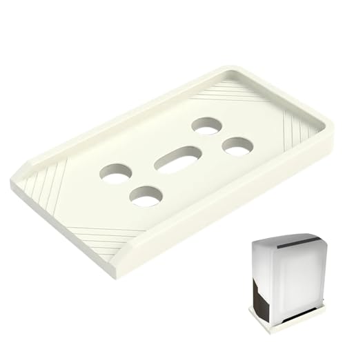 Soporte para CPU bajo escritorio con ruedas para torre PC, cart con 4 ruedas giratorias, soporte móvil para CPU, estante protector para caja PC (Blanco) miniatura 1