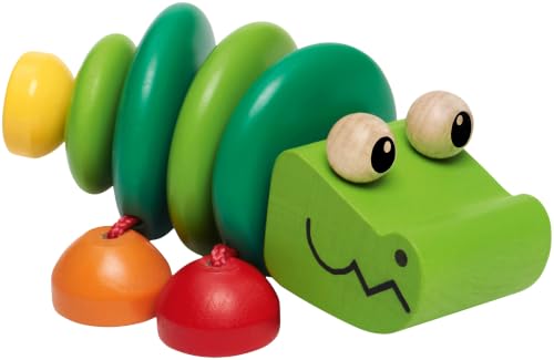 Selecta 61044 Klapper-Kroko, Greifspielzeug, 3 Monate to 3 Jahre,10 cm – Ansicht 5
