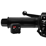 Ultimateaddons Essential Motorcycle Heated Grips With 5 Heat Levels, Setting Memory, and External Control System For 22mm Diameter Handlebars - 120mm