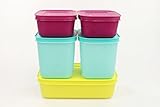 tupperware gefrierbehälter 800 ml Original Tupperware TUPPERWARE Gefrier-Behälter 1 L + 2x 1,1L + 450 ml (2) Eis-Kristall Eiskristall