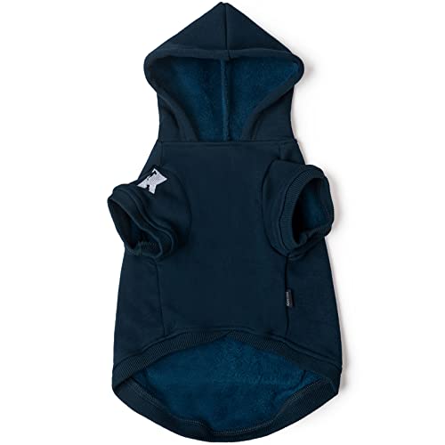 Koneseve Dog Hoodie Fleece Puppy Clothes Warm Sweater With Hat For Small Dogs Cat Hooded Shirt Kitten Pet Basic Hoodies Sweatshirt With Pocket Doggie Soft Winter Coat Apparel (Blue Xl) #TOP1