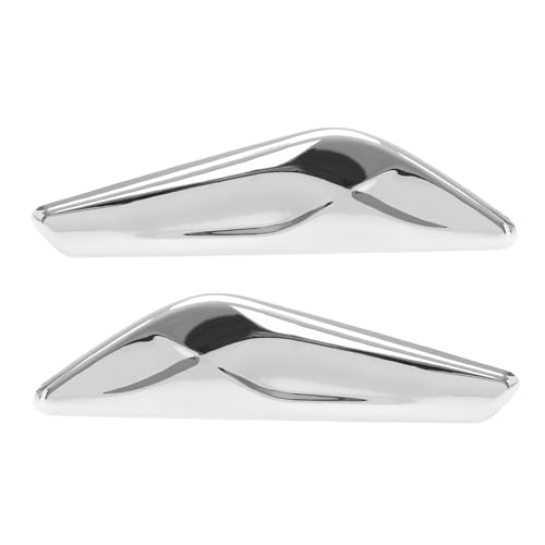 YINETTECH 1 Paar Vordere Kotflügelverkleidung Chrom kompatibel mit BMW X3 F25 X4 F26 2013–2017 51117338570 51117338569 rechts und Links