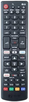 7 SEVEN® Compatible with Lg Smart Tv Remote Universal Suitable for LED OLED LCD UHD Plasma Android Television & AKB75095303 Replacement of Specified Brand Tv Remote Control, Black