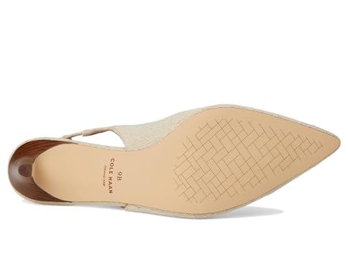 Cole Haan Cole Haan Women's Vandam Sling Pump 65, Natural Canvas, 7-B US