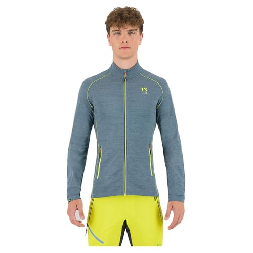 Forro polar Karpos Pomedes Evo con cremallera completa para hombre en color gris
