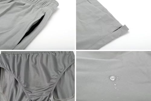 Image of Tyhengta Men's Swim Trunks Quick Dry Beach Shorts with Zipper Pockets and Mesh Lining